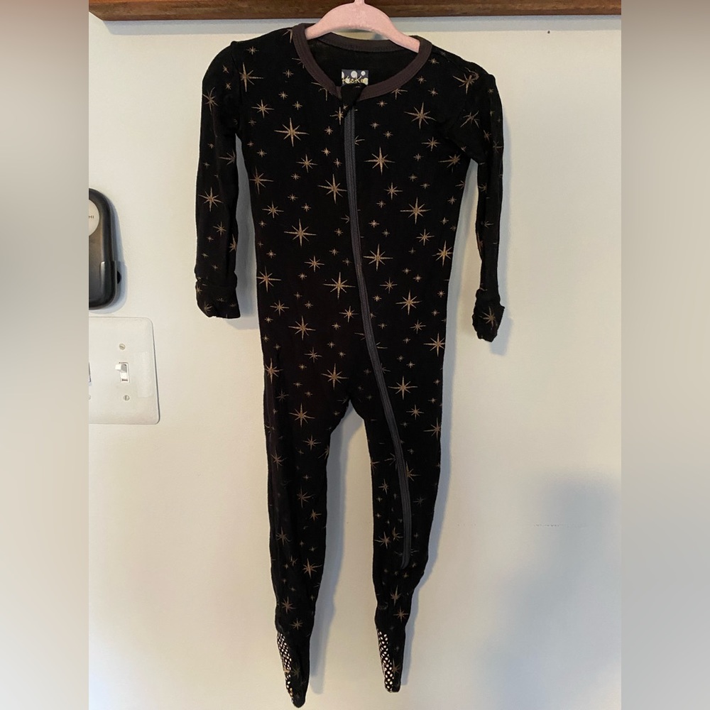 Kickee pants zipper footed pajamas 12-18 months